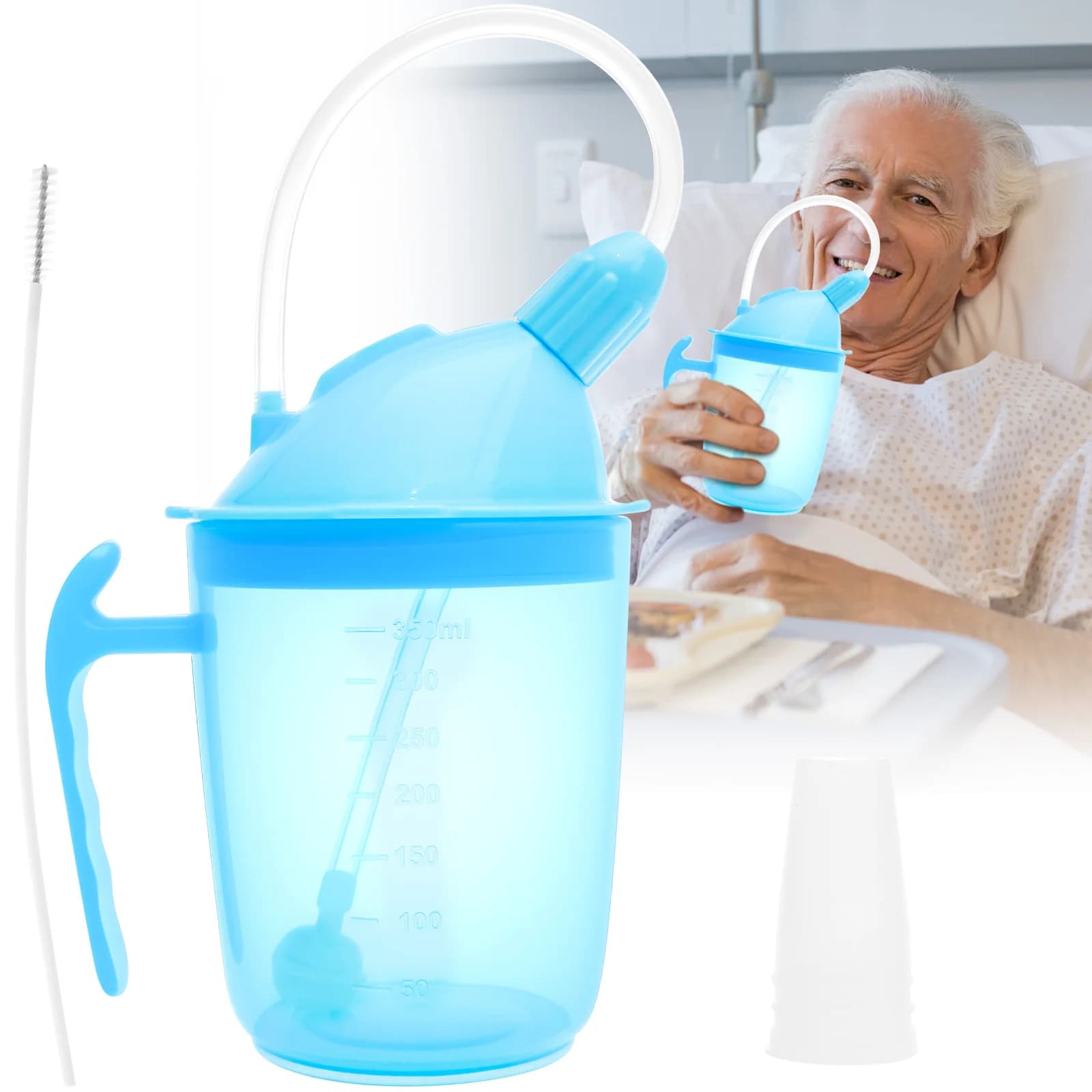 Adult Spill-Proof Sippy Cup with Anti-Choke Straw