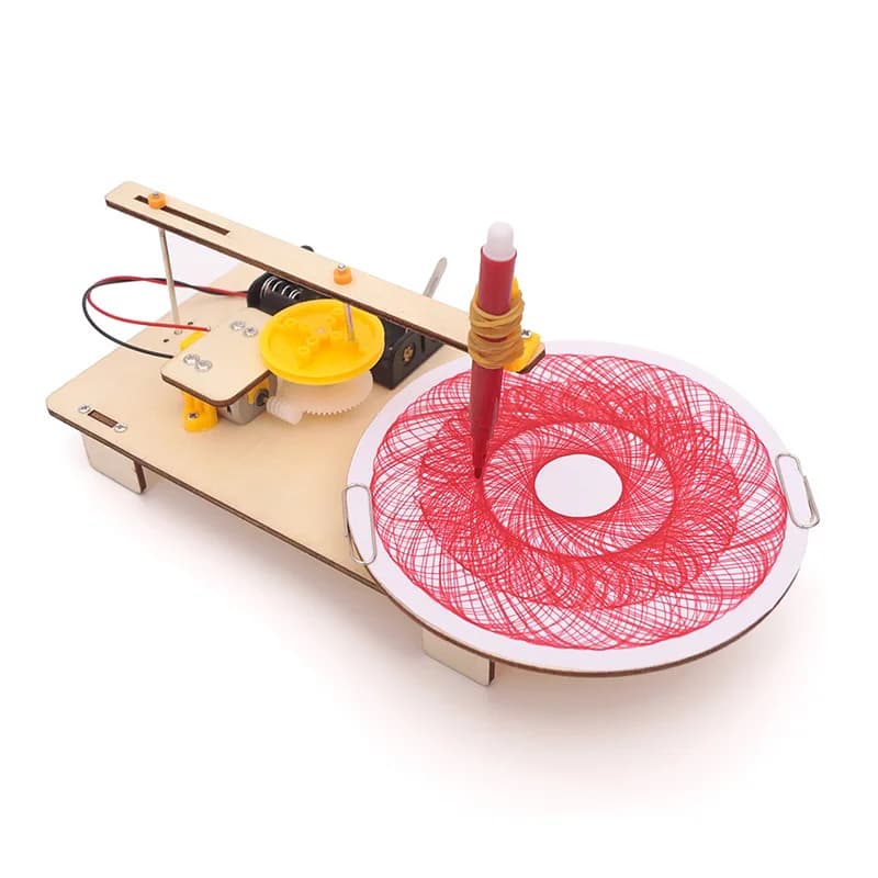Kids DIY Science Toys Educational Scientific Experiment Kit Wood Tank / Music Box / Balance / Mechanical Forceps / Excavator / C