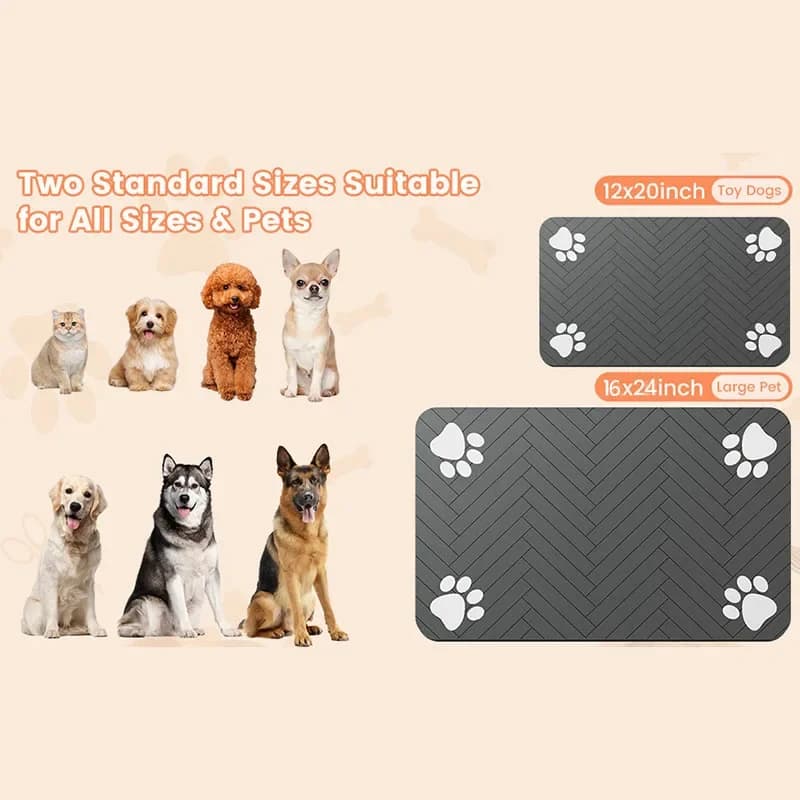 Pet Placemat Waterproof Dog and Cat Bowl Mat