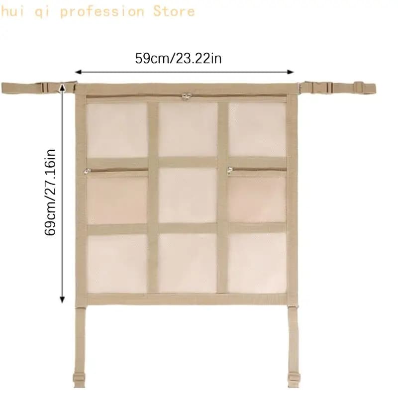 Mesh Car Divider with Storage Sections