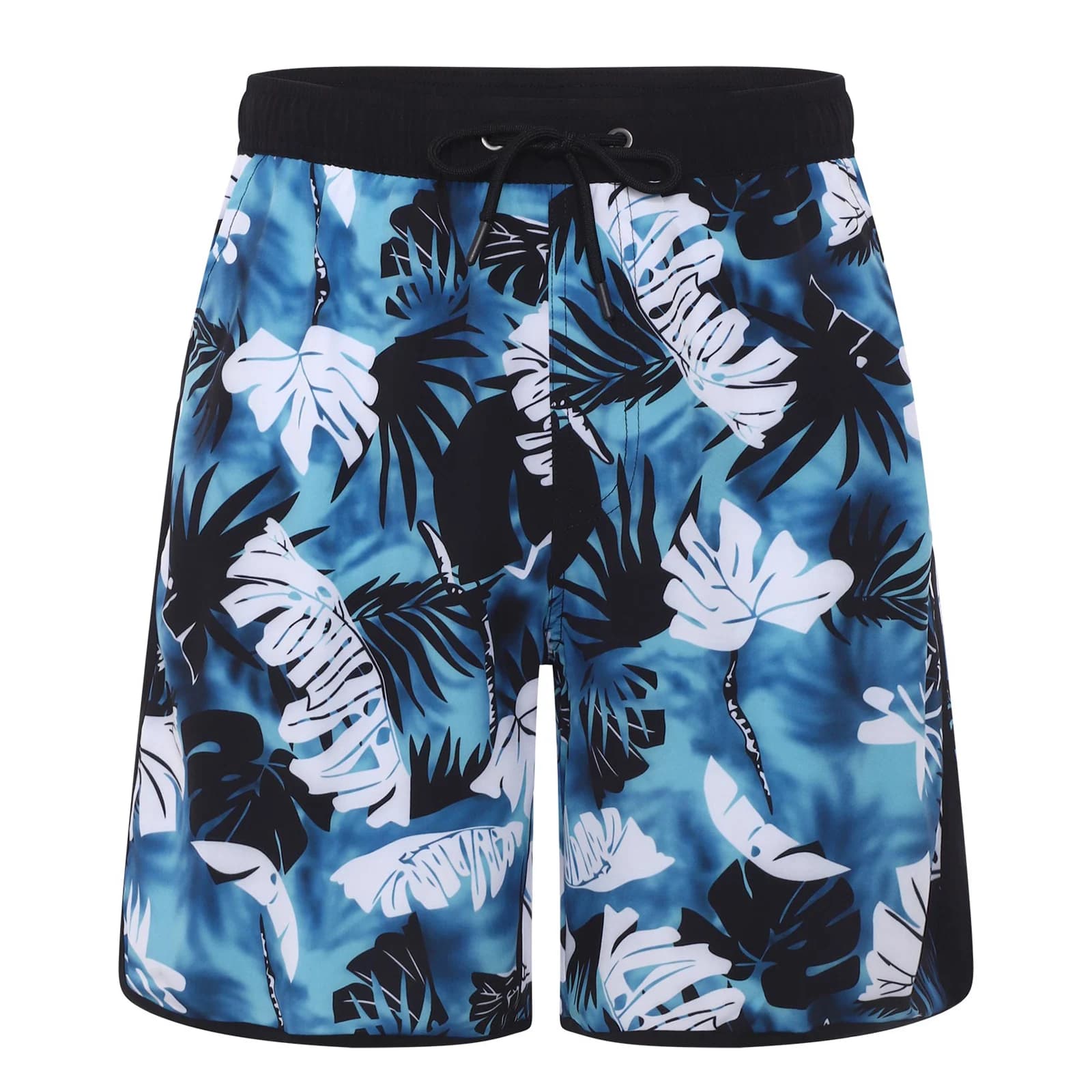 Men's Printed Swim Trunks with Pockets