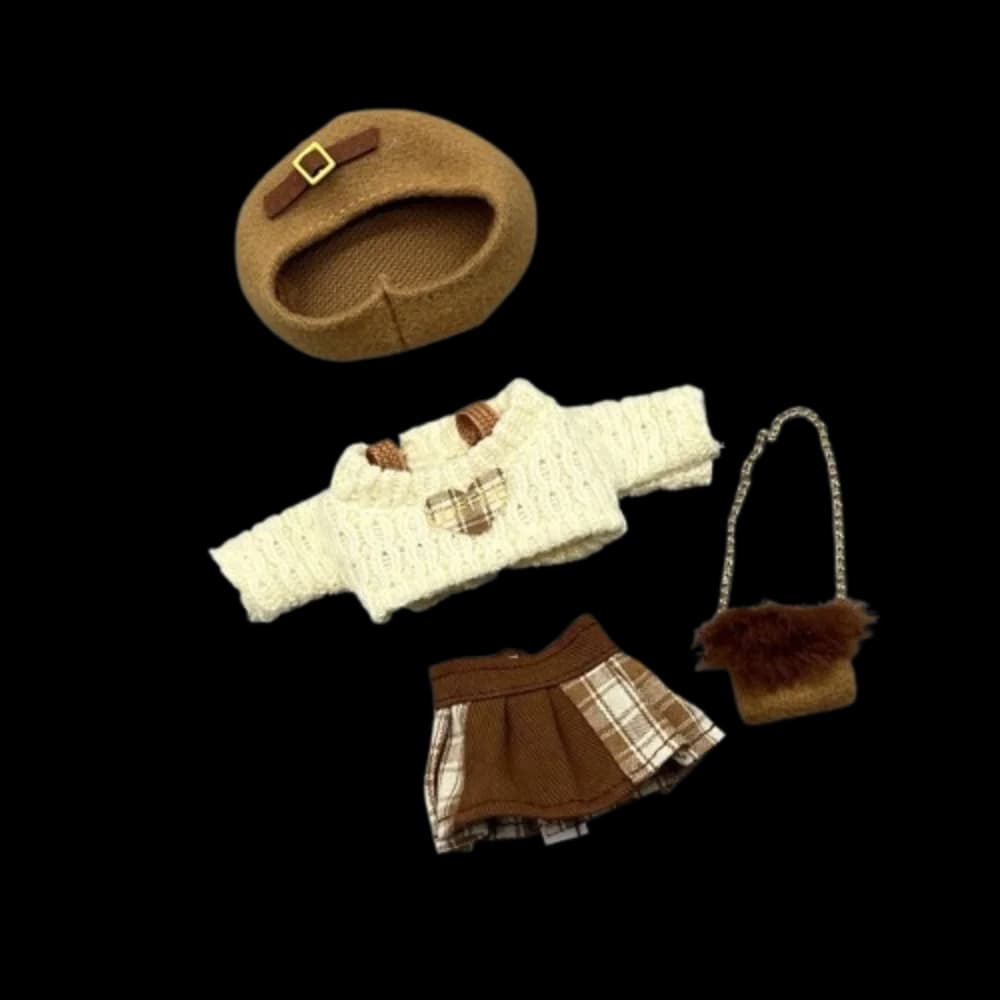 Accessories Casual Wears Elegant Dresses Humanoid Dress Up OB11 Clothes Set Handmade Cotton Cloth Princess Skirt DIY