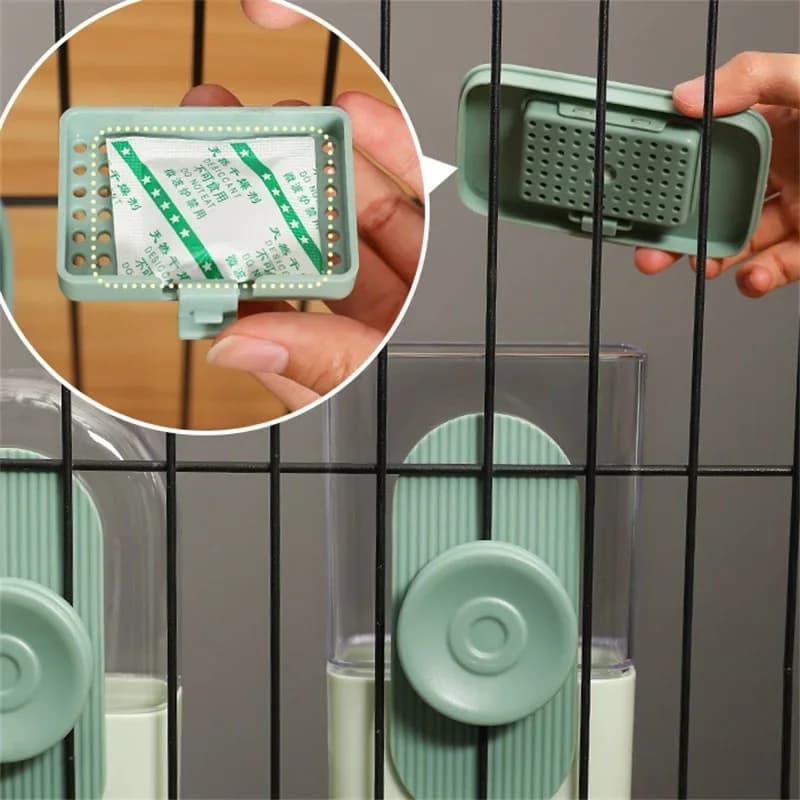 Automatic Pet Cage Feeder and Water Dispenser