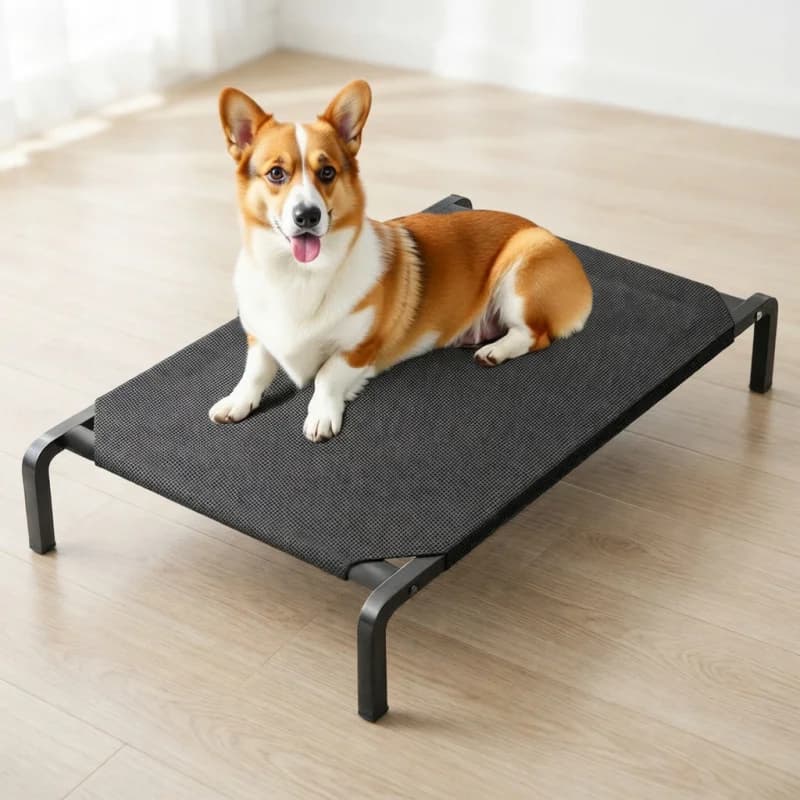 Elevated Waterproof Dog Bed with Removable Cover