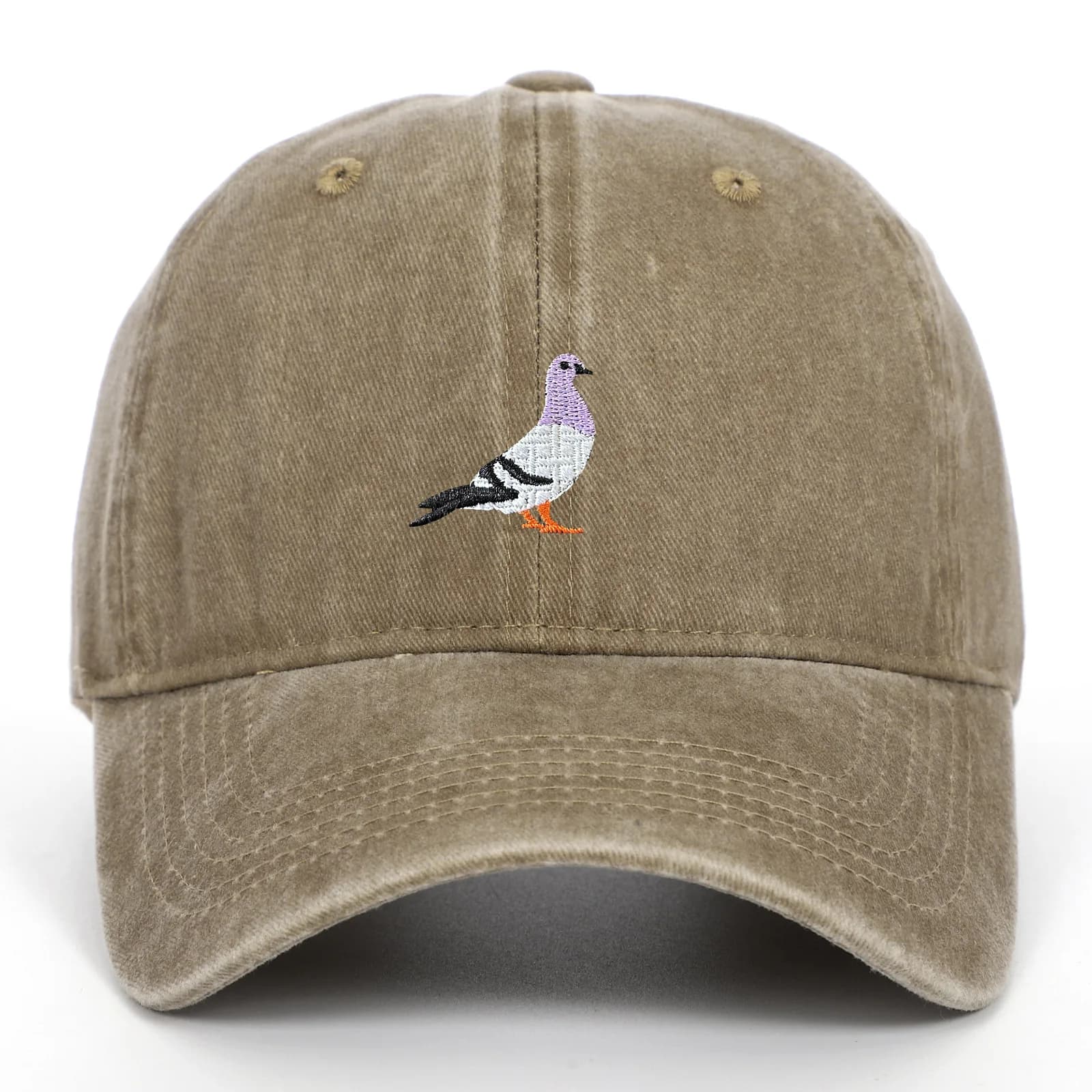 Pigeon Embroidery Baseball Cap