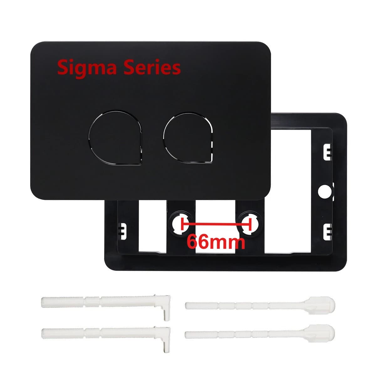 Delta 21 Toilet Plate , Dual Flush Toilet Pannel for Geberi-t Delta 50, Sigma01/ 20/ 30/ 50/ 60 Conceal Cistern Flushing Button