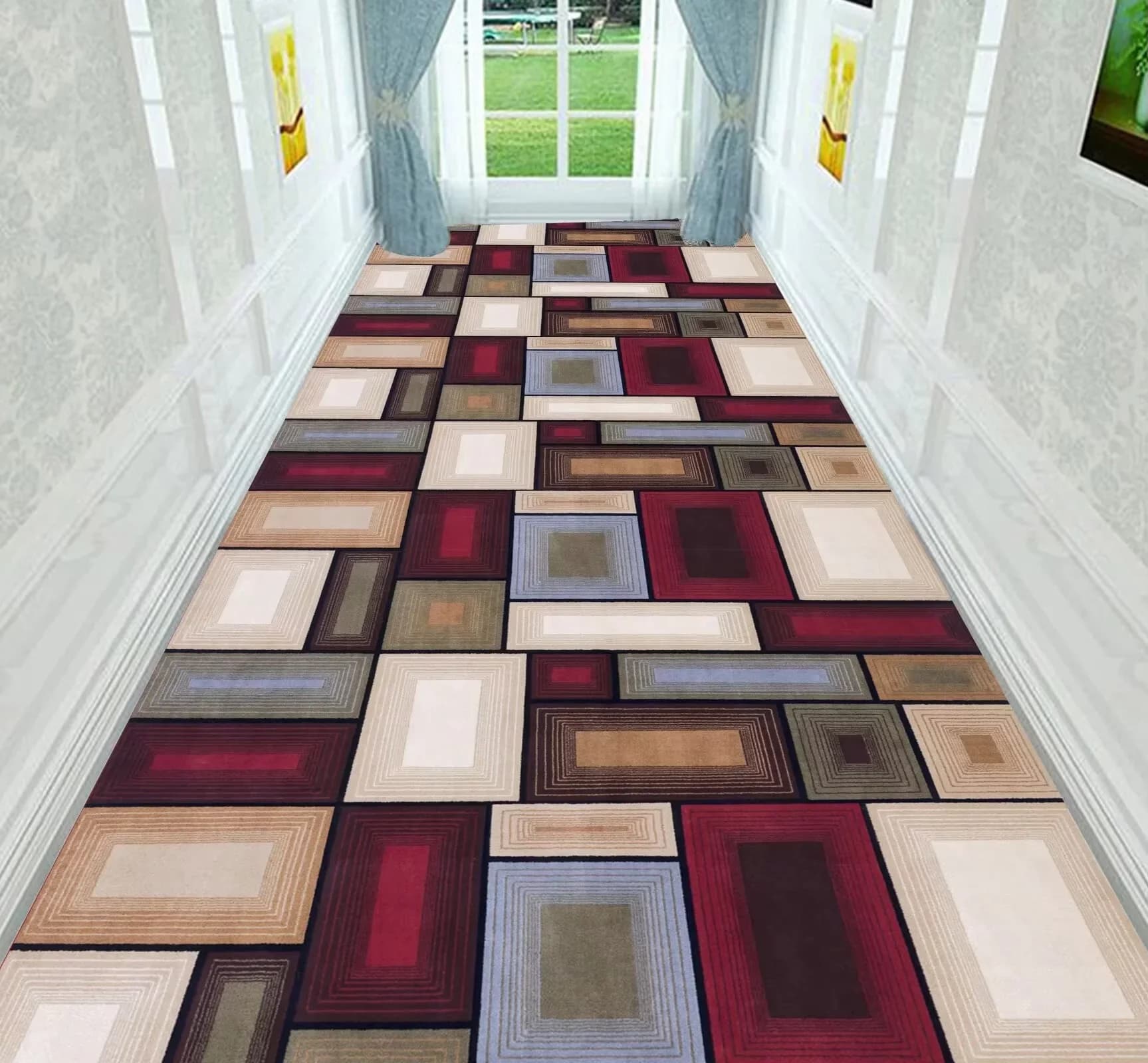 Modern Geometric Abstract Floor Mat