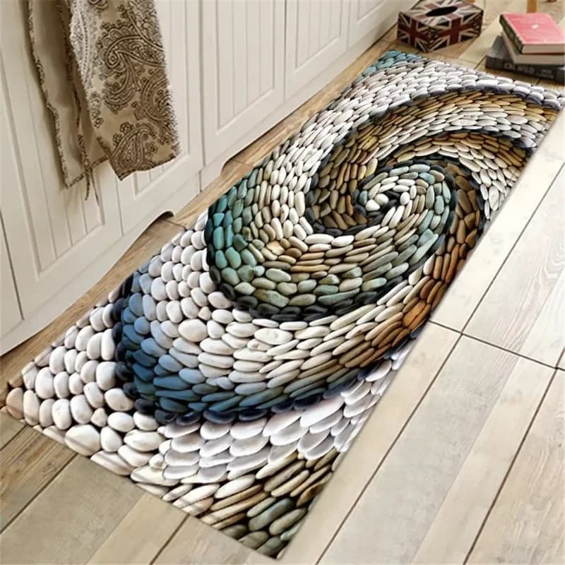 Seascape Print Bath Mat 40x120cm