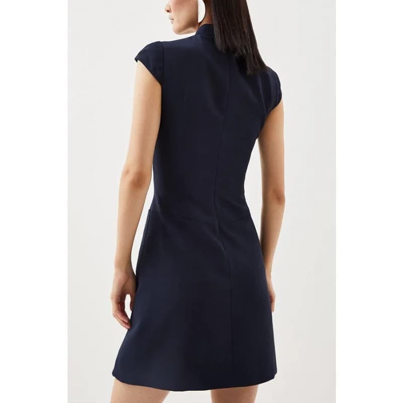 Slim A-Line Sleeveless Summer Business Dress