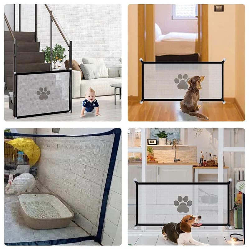 Portable Pet Safety Fence with Mesh
