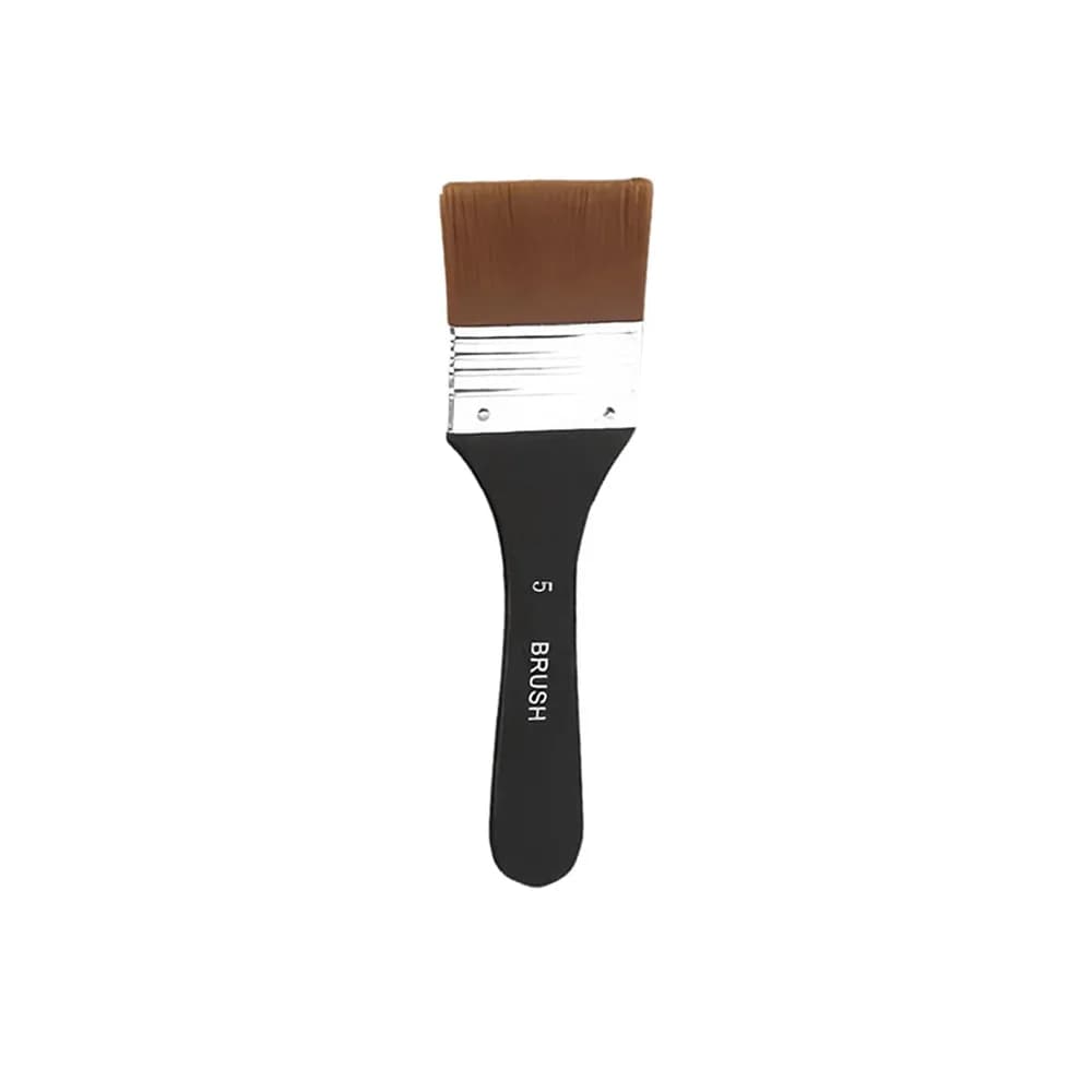 Flat Bright Paint Brushes with Wooden Handle