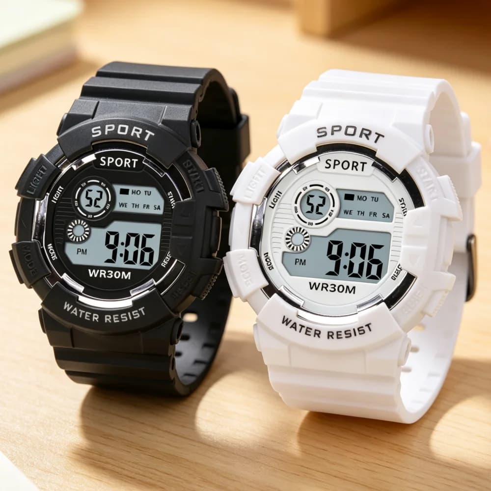 Men Women Digital Watches with Bracelet Multifunction Sports Watches Fashion Couple Watch Electronic Clock For Boys and Girls