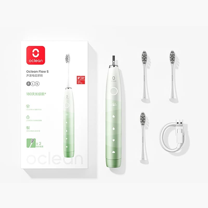 Electric Toothbrush With 3 Heads And 5 Modes