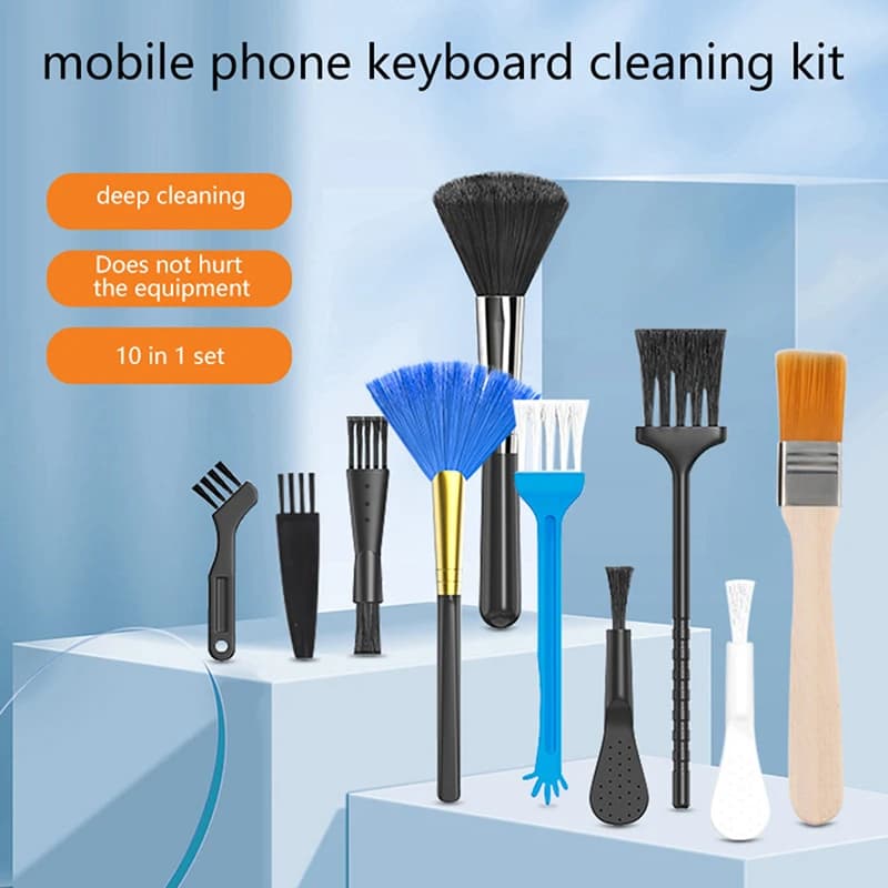 Cleaning Brush Kit for laptop and keyboard, 10PCs, small tools, car, phone, dust, dust cleaner, accessories, Shaver, household