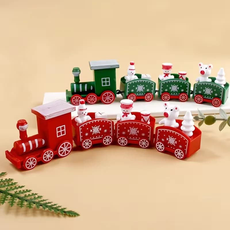 Plastic Train Christmas Ornament