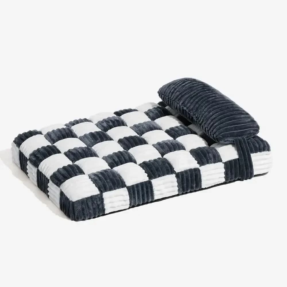 Handmade Plush Orthopedic Dog Bed with Pillow