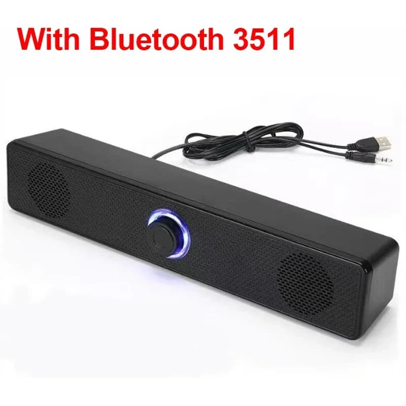 Wireless Bluetooth and PC Soundbar Wired Speaker USB Powered Soundbar for TV Pc Laptop Gaming Home Theater Surround Audio System