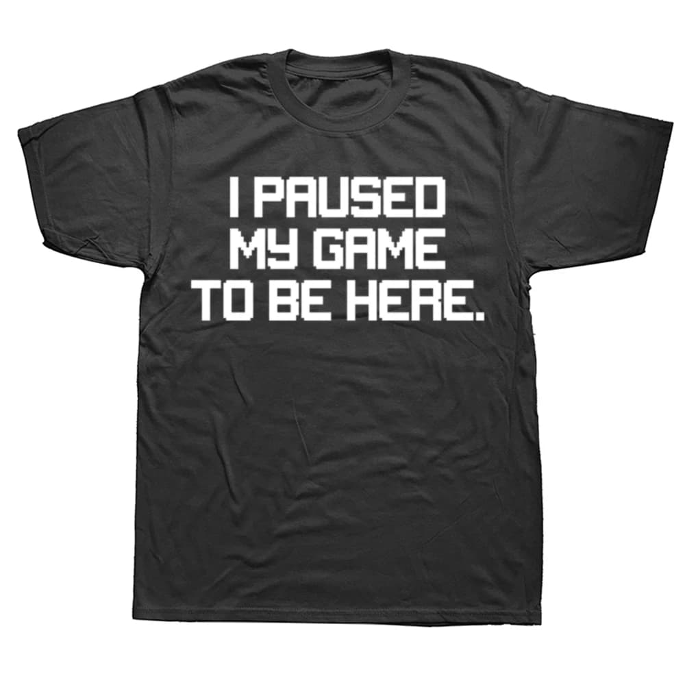 I Paused My Game Oversized Cotton T-Shirt