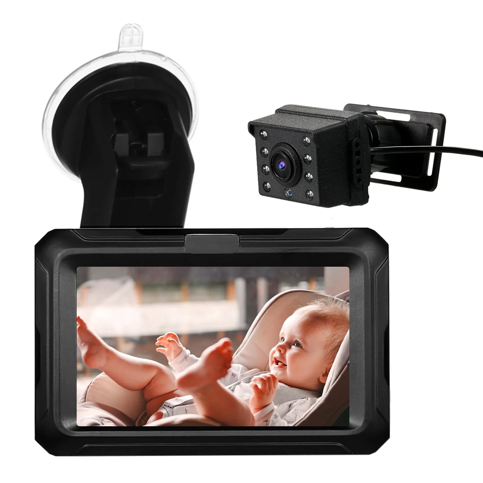 Baby Car Mirror Monitor with 1080P Camera