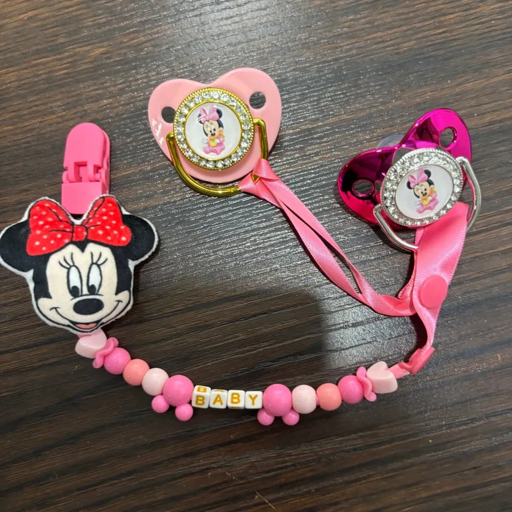 Kawaii Baby Feeding Set Soother Clip Chewy Nipple Anime Hat & Newborn Gift Studio Photo Props chupete bebé 0-18M