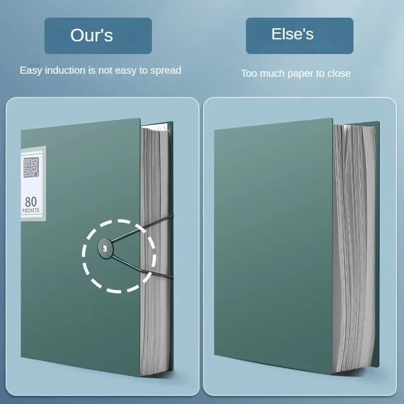 A4 Thickened Document Folder with 100 Pages