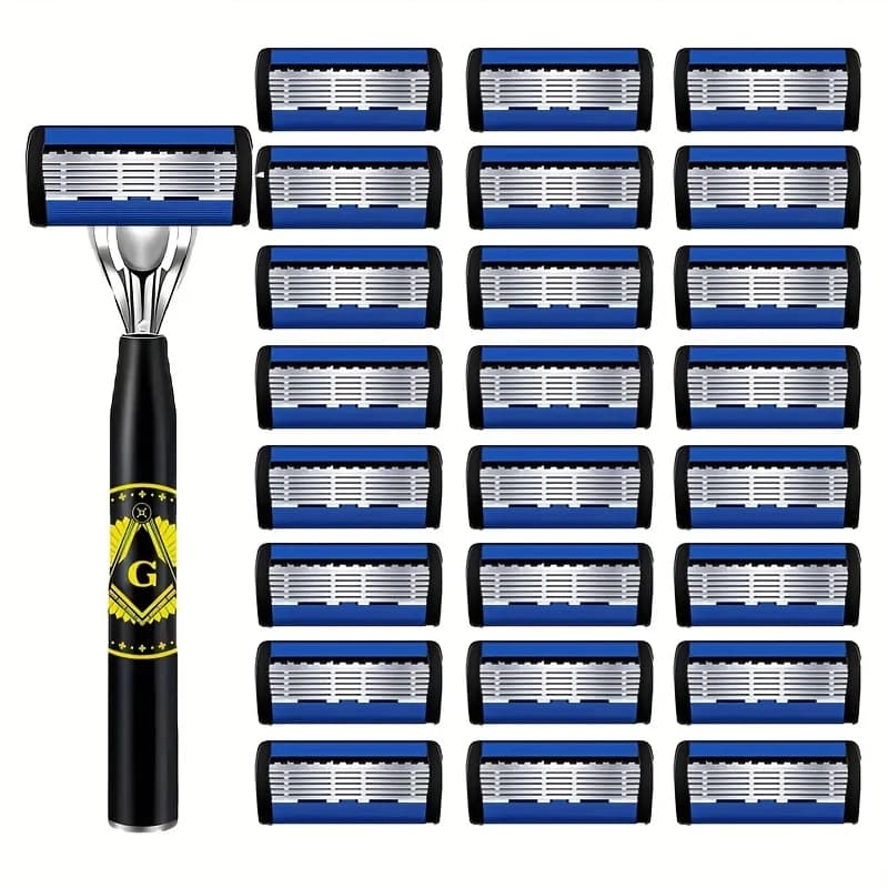 Men's Safety Razor with Anti-Slip Handle