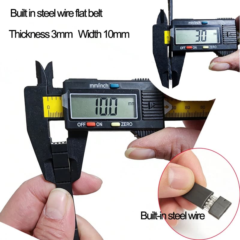 Fitness Equipment Accessories Steel Flat Belt,Ployamide Aramid Belting,Width 10-80mm,Thinkness 3mm, Leg Kicking Machine Belt