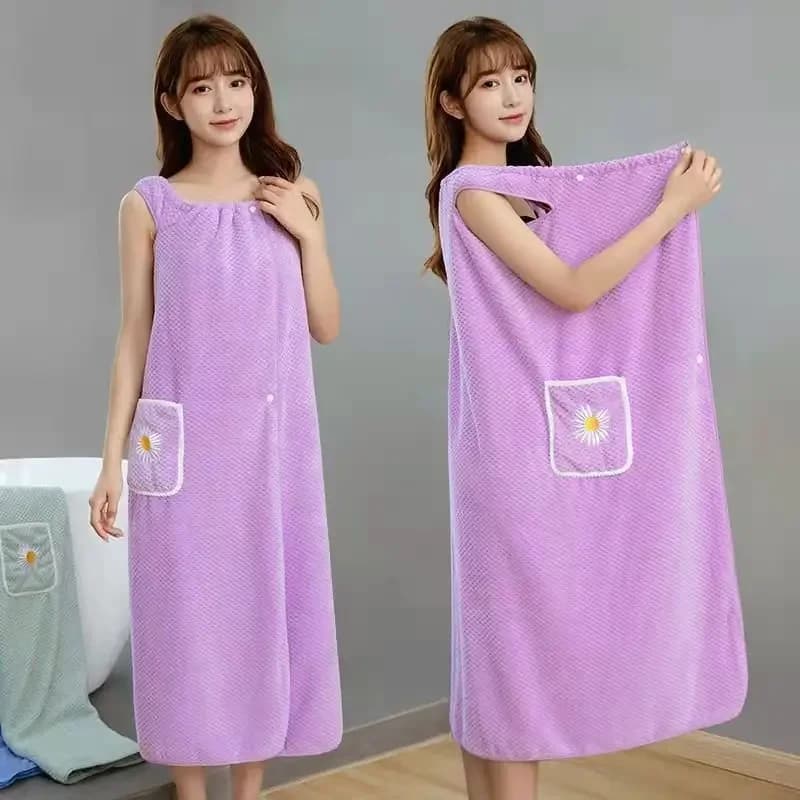 Cotton Bath Wrap Towel Robe