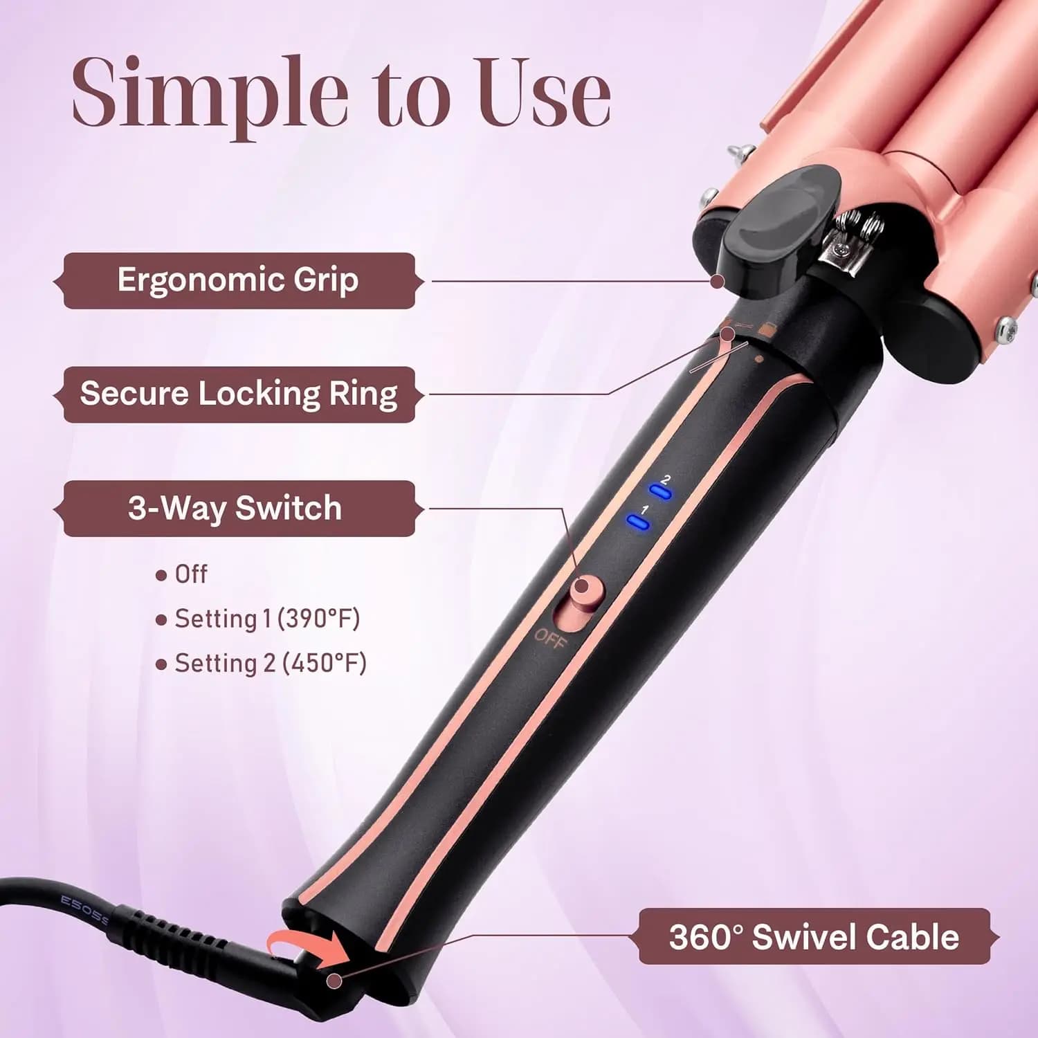6-in-1 Curling Iron and Straightener Set