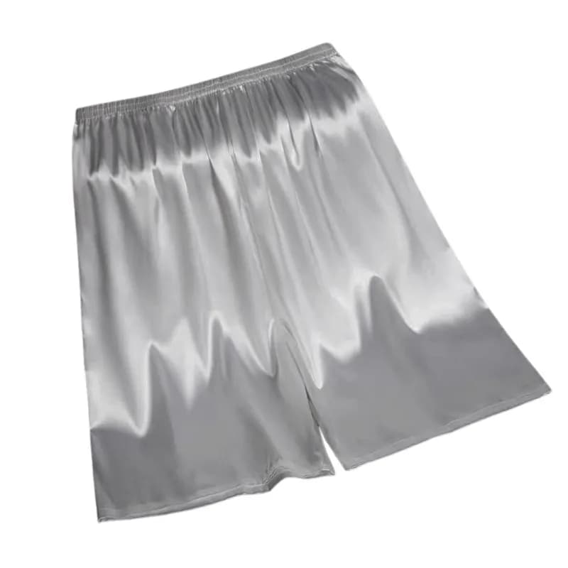 Men's Semi Sheer Silky Sleep Shorts
