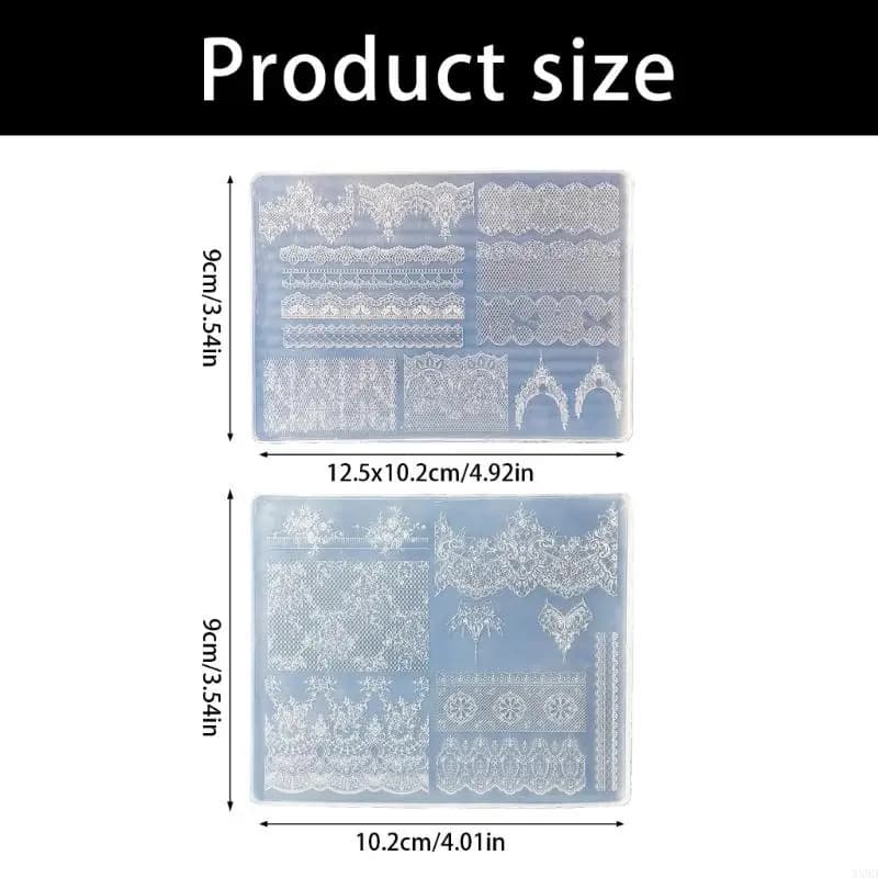 Innovative Silicone Art Mold For Beautiful 3D Lace Creations Ensuring Smooth Release And Reusable Nature Enhancing