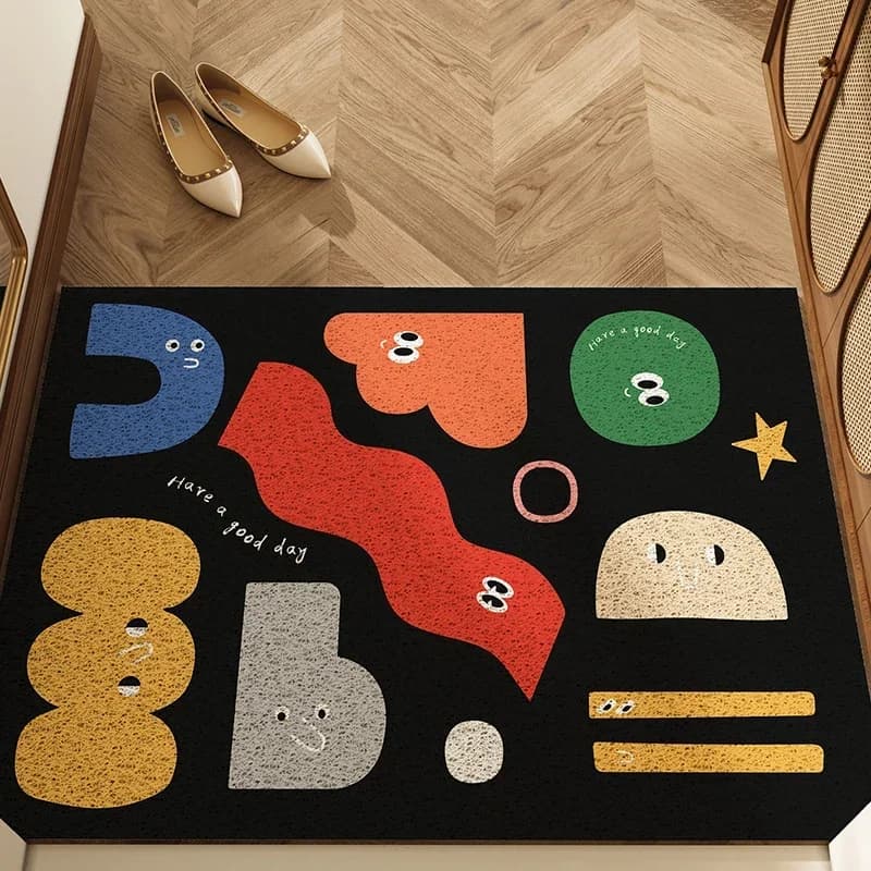 Non-Slip Entrance Doormat with Cartoon Design