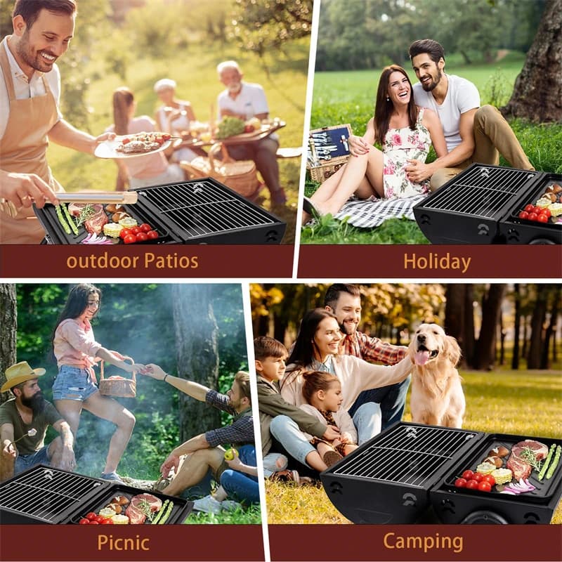 Portable Charcoal Tabletop Grill