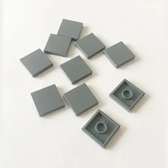 Building Block Flat Tiles 2×2 100 Pcs