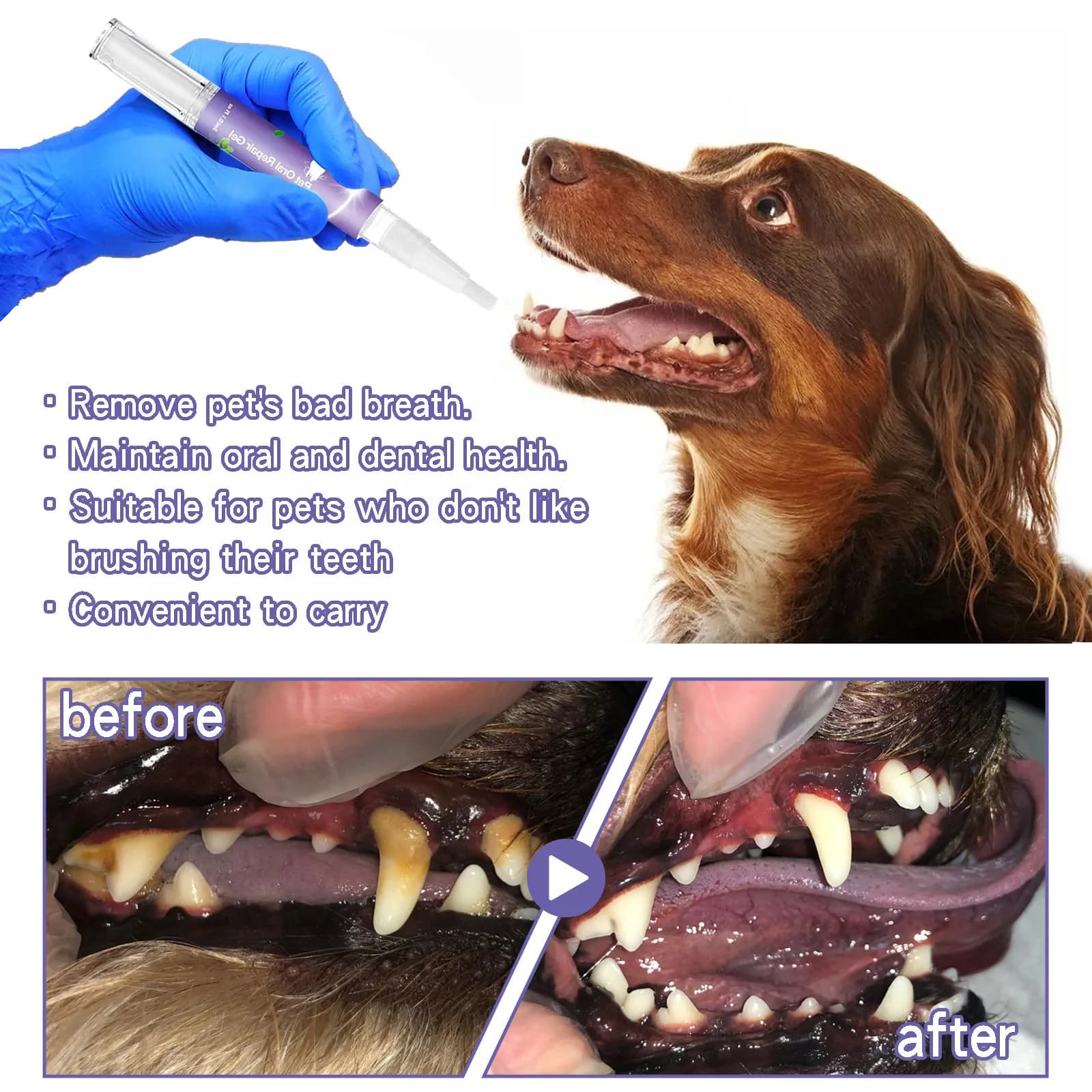 Pet Oral Care Gel Tartar Remover