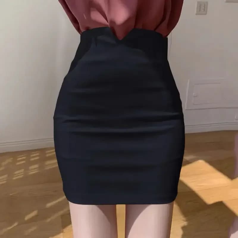High-Waist Wrap Skirt
