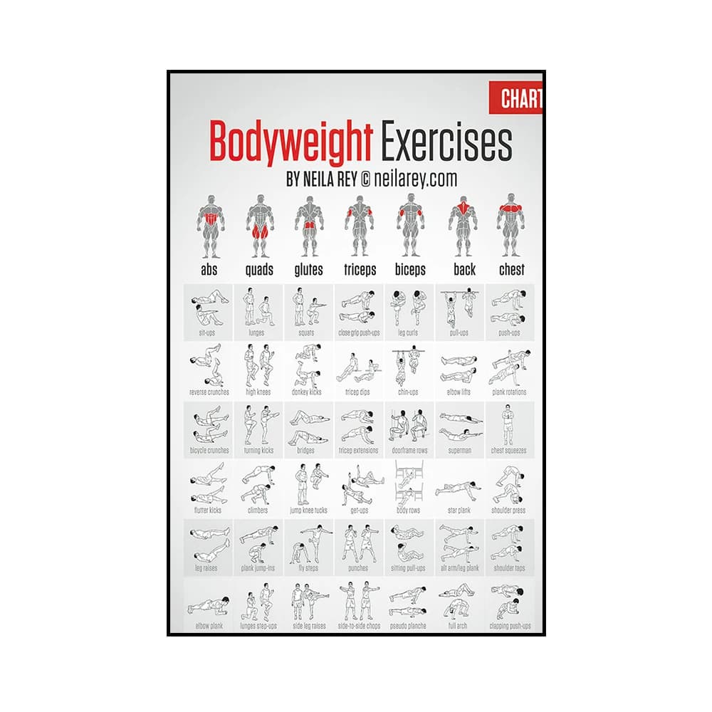 Yoga Poses Workout Exercise Canvas Wall Art