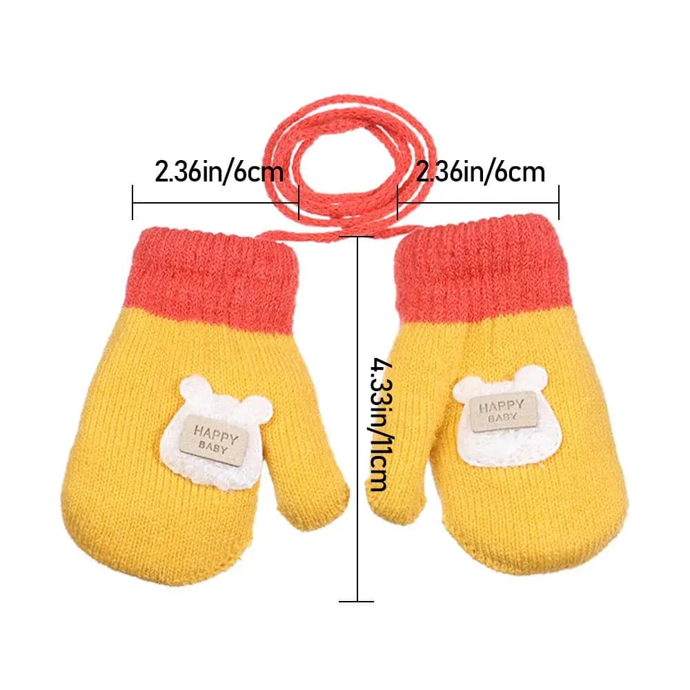 Toddler Winter Knitted Mittens