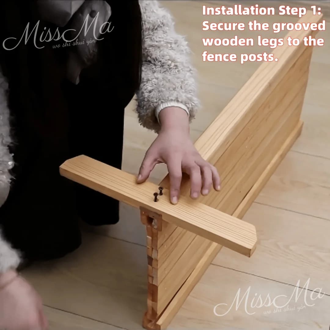 Extendable Wooden Dog Playpen