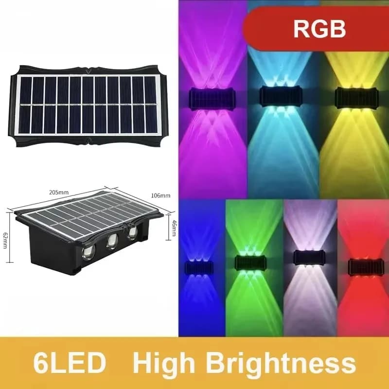 Solar Outdoor Wall Light Up and Down Beam