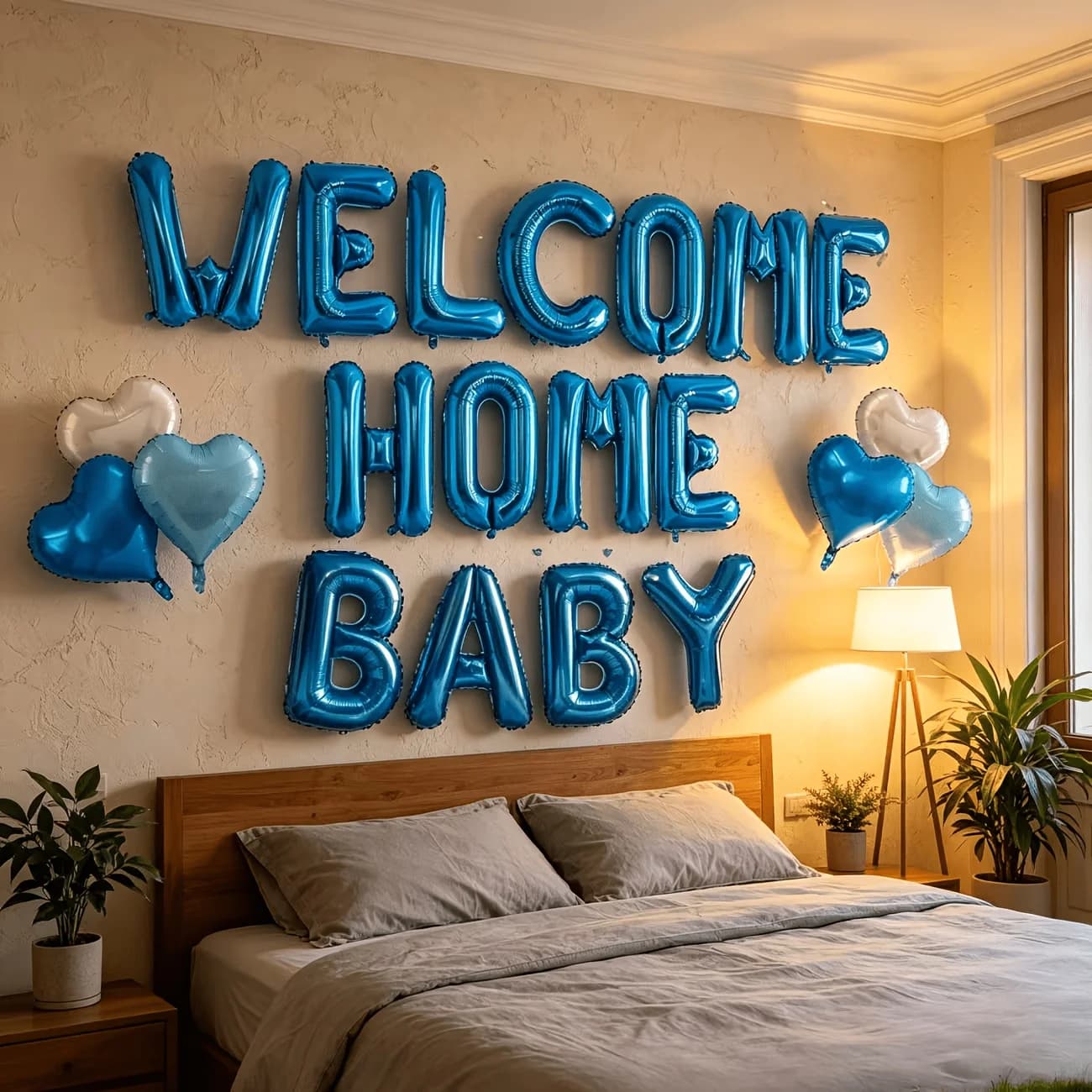 Gender Reveal Party Balloons Pink and Blue