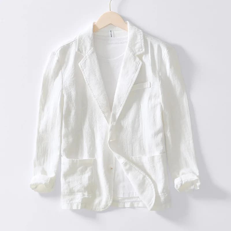 Retro Linen Blazer for Men