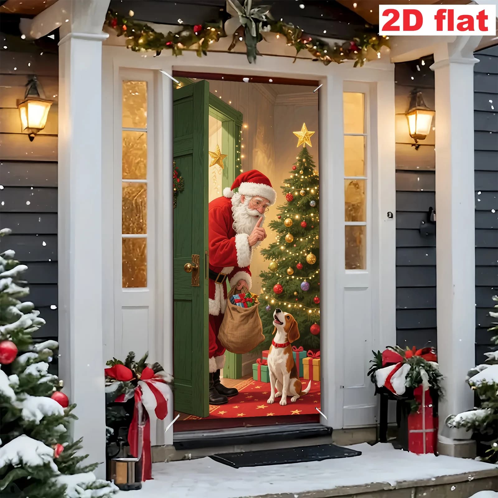 Christmas Festive Entrance Decorative Banner
