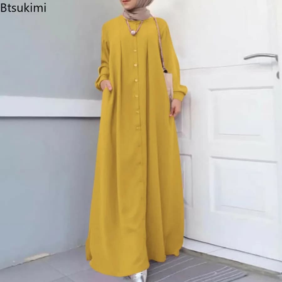 Muslim Maxi Long Sleeve Dress