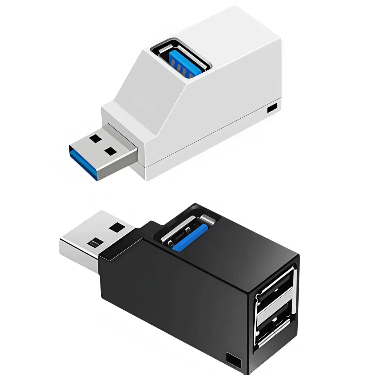 USB 3.0 Hub, 3-Port USB-A Adapter and Distributor, Plug and Play, No Driver Required, Easy to Use, Laptop, PC, Car, Mac Pro, iPa