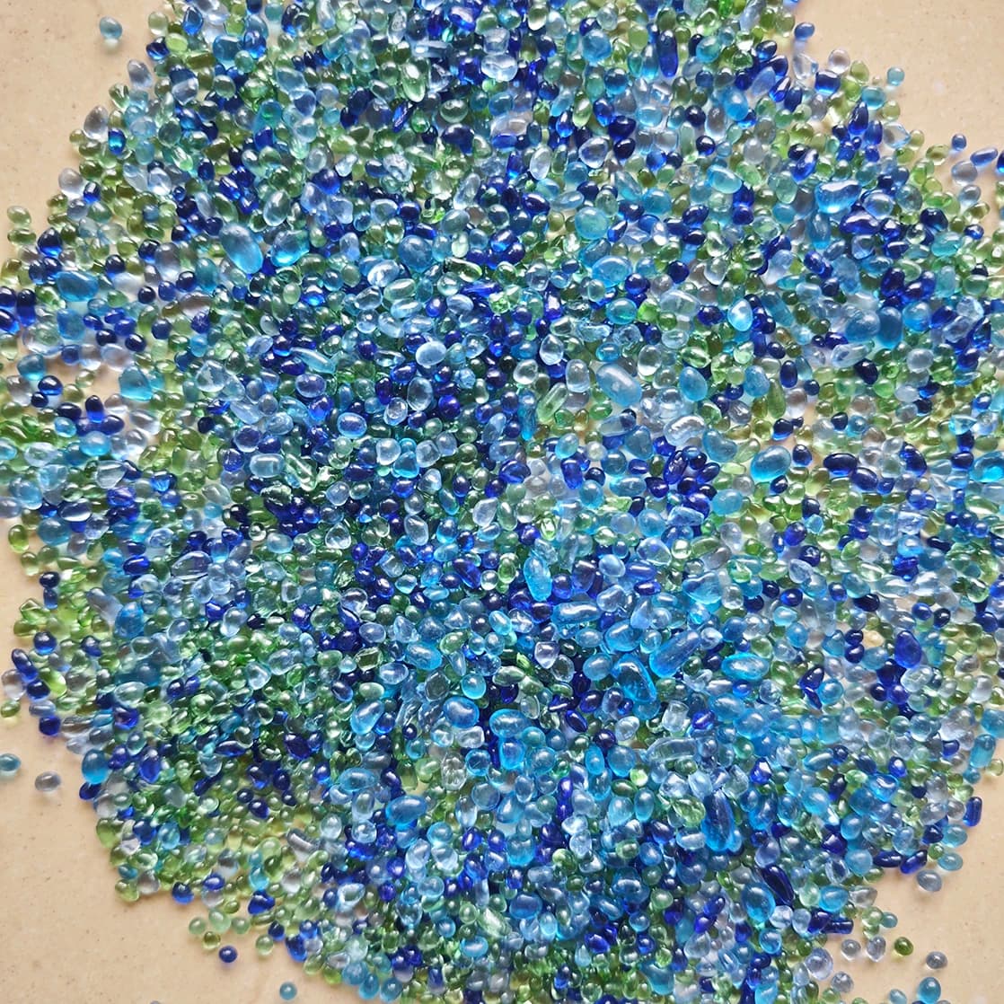 Aquarium Glass Stone Gravel Pebbles 200g