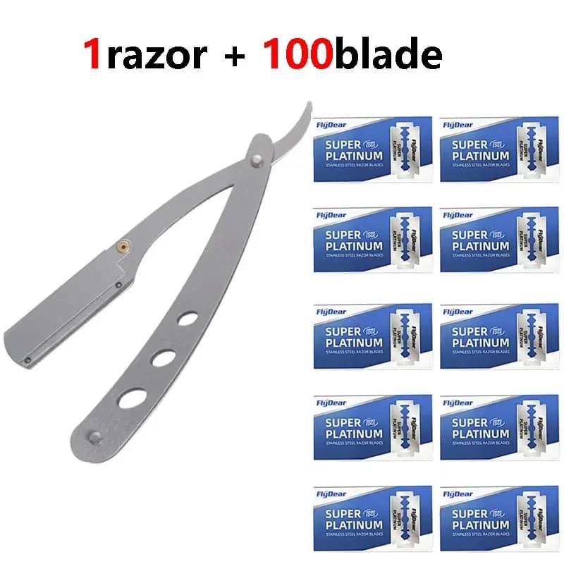 Stainless Steel Straight Razor Folding Blade