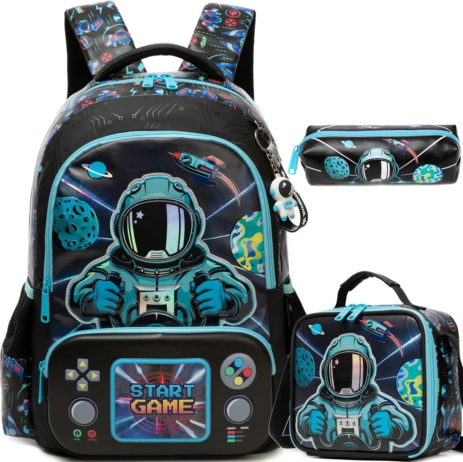 Girls School Backpack with Lunch Tote Set