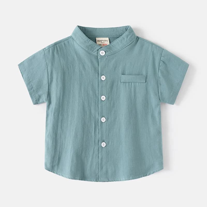 Kids Cotton Short Sleeve Shirt