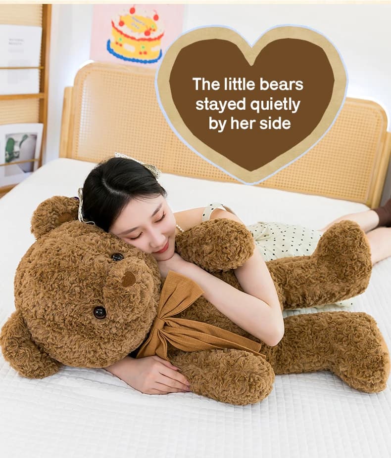 Valentine's Day Gifts for Girfriend Boyfriend Cute Bear Plush Toy Sleeping Pillow Girl Boy Adults Kids Soft Animal Stuffed Toys